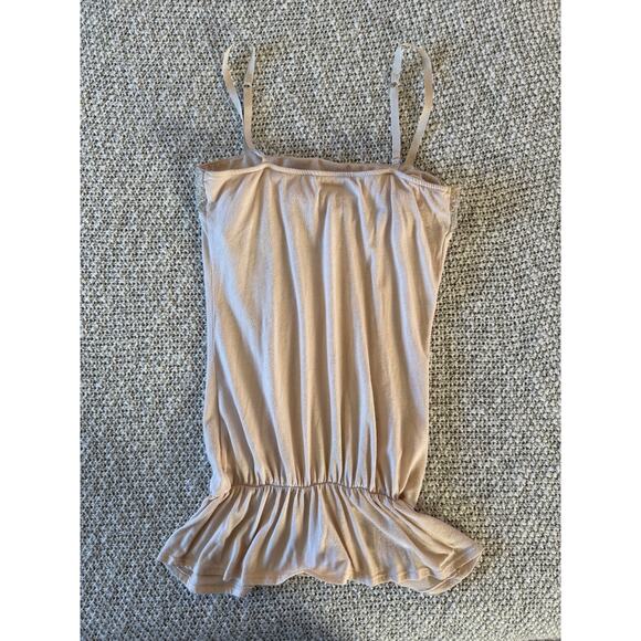 Vintage Y2K Abercrombie and Fitch Light Pink Babydoll embellished tank top - Picture 2 of 8